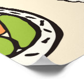 sushi seamless pattern ポスター (角)