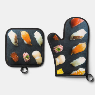 Sushi Slate Set – Modern Kitchen Essentials 鍋つかみ&鍋敷きセット