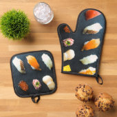 Sushi Slate Set – Modern Kitchen Essentials 鍋つかみ&鍋敷きセット (トップダウン)