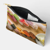 Sushi Spiral Zipper Pouch – Nigiri Delight アクセサリーポーチ (見開き)