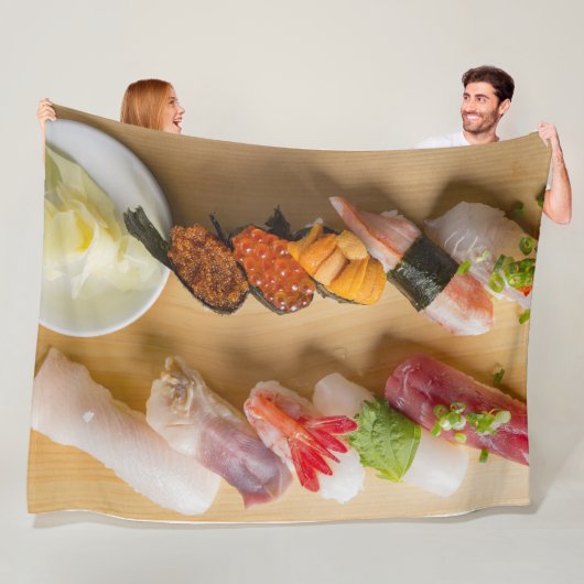 Sushi Symphony – Cozy Fleece Blanket フリースブランケット (インサイチュ)