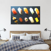 Sushi Symphony on Slate - Canvas Art キャンバスプリント (インサイチュ (寝室))