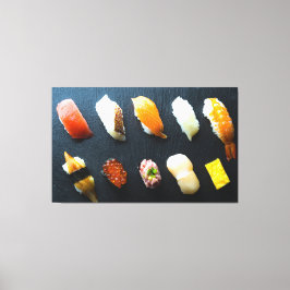 Sushi Symphony on Slate - Canvas Art キャンバスプリント