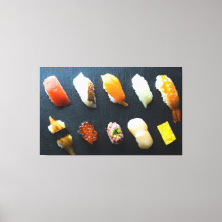 Sushi Symphony on Slate - Canvas Art キャンバスプリント