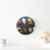 Sushi Symphony – Slate Grip Wall Clock ラウンド壁時計 (ホーム)