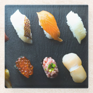 Sushi Textbook - Beautiful Arrangement ガラスコースター