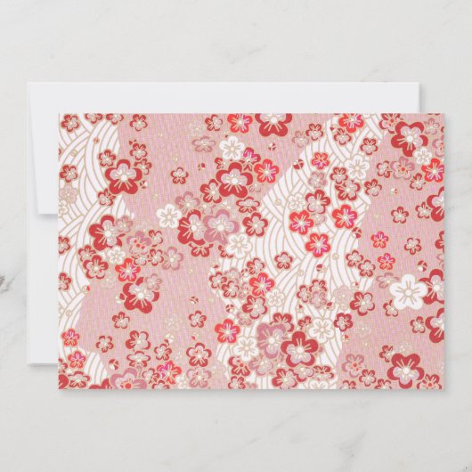 Sushi-Themed 100 Days Baby Celebration Invitation 招待状 (裏面)