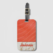 Sushi Time- Personalized Tuna ラゲッジタグ (正面縦)