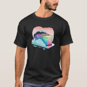 Sushi Vaporwave Retrowave Aesthetic Tシャツ (正面)