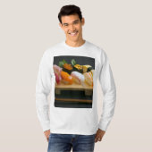 Sushi Zen – The warmth of wood and the dance of fl Tシャツ (正面フル)