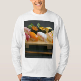 Sushi Zen – The warmth of wood and the dance of fl Tシャツ