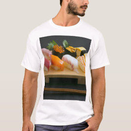 Sushi Zen – The warmth of wood and the dance of fl Tシャツ