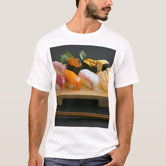 Sushi Zen – The warmth of wood and the dance of fl Tシャツ (正面)