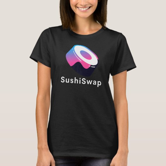 SushiswapトークンCrypto Ethereum Dex Defiすし泣き Tシャツ (正面)