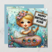 SUSIE ~誕生日カード~潜水艦~ (正面/裏面)