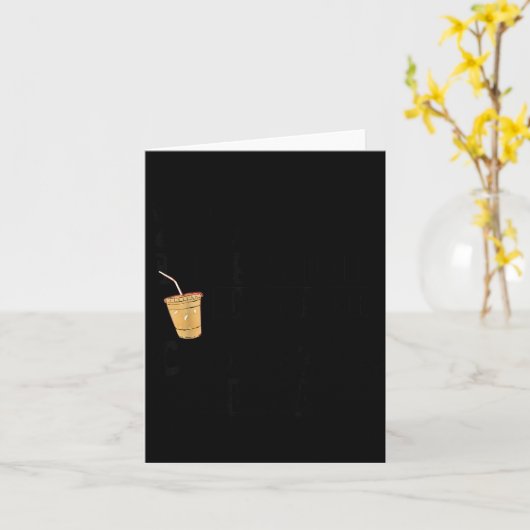 Suspect Claims Shes Broke But Stops For Iced Coffe カード (黄色い花)