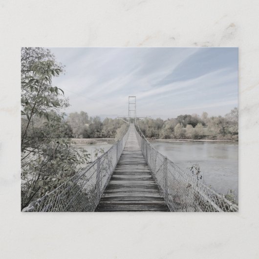 Suspended bridge over the river シーズンポストカード (正面)