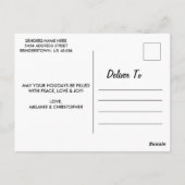 Suspended Stars Happy New Year Chic Modern ポストカード (裏面)