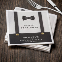 Suspenders Bowtie Cheers Gentlemen Bachelor Party