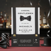 Suspenders Bowtie Cheers Gentlemen Bachelor Party 招待状
