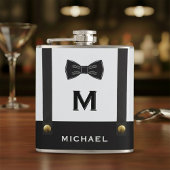 Suspenders & Bowtie Name Monogram Boy  フラスク