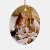 Suspense by Charles Burton Barber セラミックオーナメント (右)