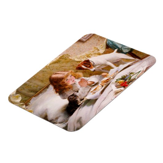 Suspense by Charles Burton Barber マグネット (左側)