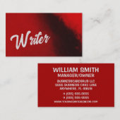 Suspense Writer Business Card 名刺 (正面/裏面)