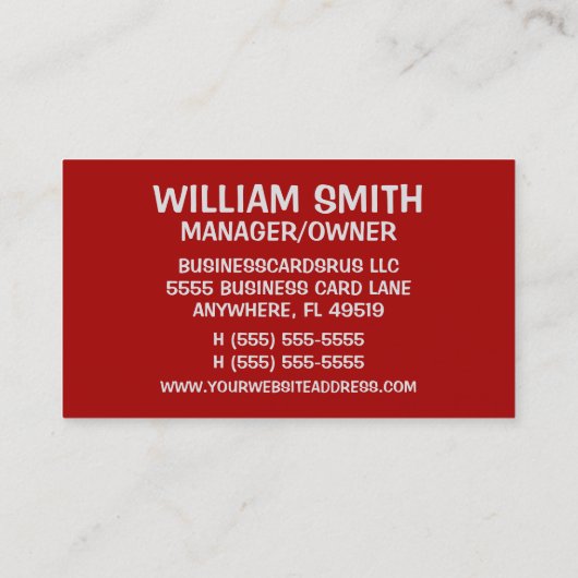 Suspense Writer Business Card 名刺 (裏面)