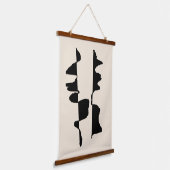 Suspension Murale "Abstrait Dual Face" 吊り下げ型タペストリー (傾斜あり)