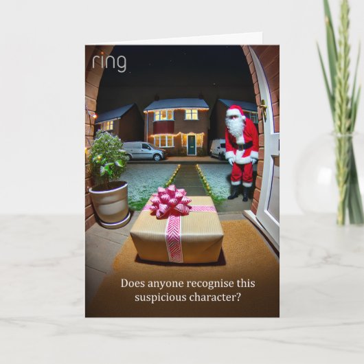 Suspicious Santa Christmas Greeting Card 2024 シーズンカード (正面)