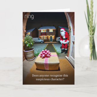 Suspicious Santa Christmas Greeting Card 2024 シーズンカード