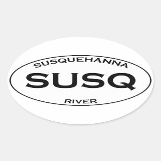 SUSQ – サスケハンナ川 楕円形シール
