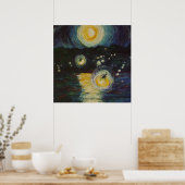 Susquehannaのポスターにホタルがファインアート ポスター (キッチン)