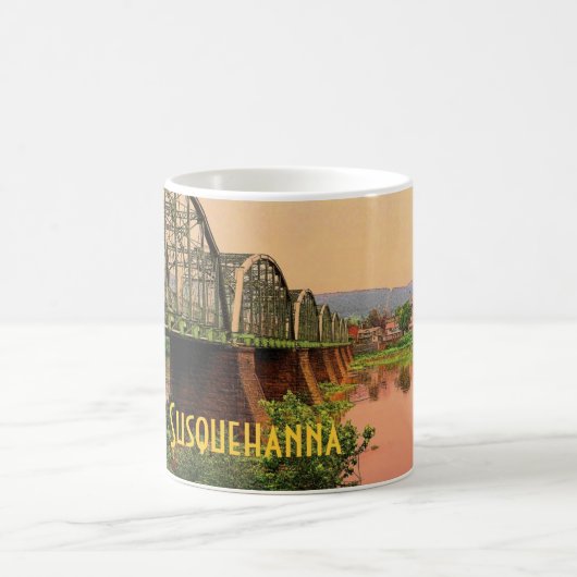 Susquehanna川のマグ コーヒーマグカップ (中央)