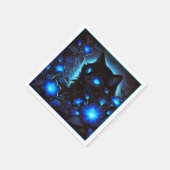 Süsse leuchtend blaue miau katze スタンダードカクテルナプキン (角)