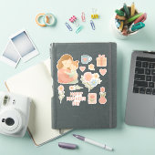 Süße Mama- Tochter Sticker- zum Muttertag- Blumen シール (iPadカバー)