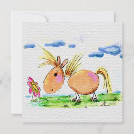 Süsse Pferdekarte, Pferde Aquarell Illustration シーズンカード