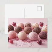 Süße Pralinen aus Schokoladen Valentinstag ポストカード (正面/裏面)