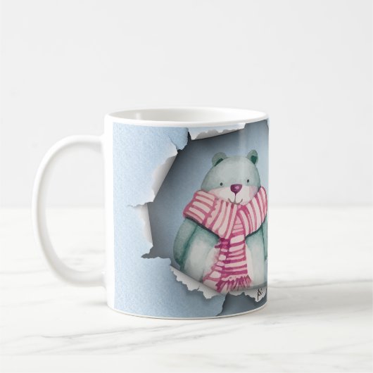 Süße Wintertasse 3D コーヒーマグカップ (左)