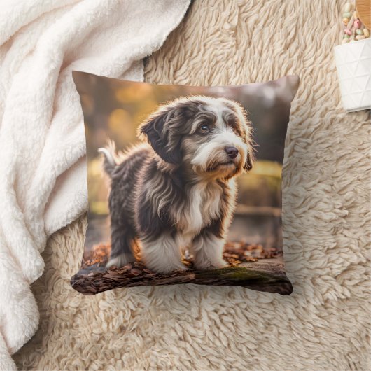 Süßer Aussiedoodle Welpe クッション (ブランケット)