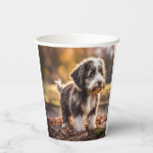 Süßer Aussiedoodle Welpe 紙コップ (裏面)