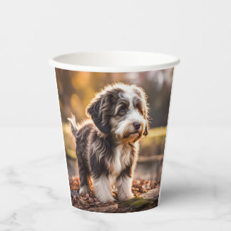 Süßer Aussiedoodle Welpe 紙コップ