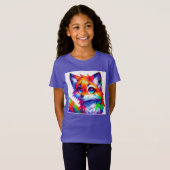 Süßer bunter Fuchs  Tシャツ (正面フル)
