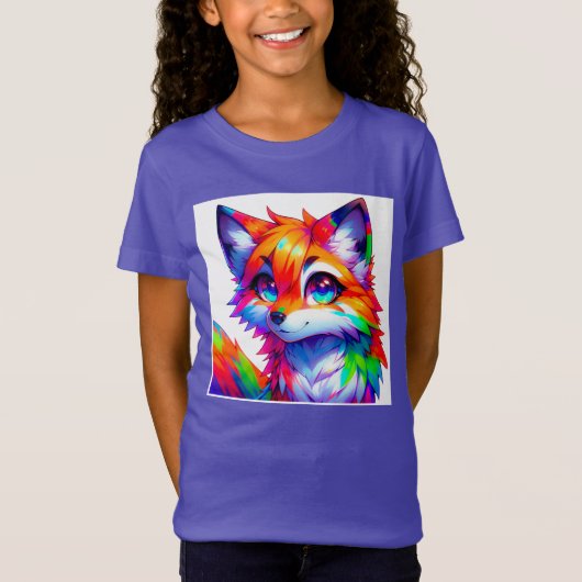 Süßer bunter Fuchs  Tシャツ (正面)
