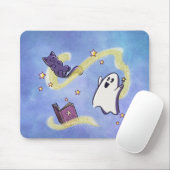 Süßer Geist und Katze beim Zaubern auf Mousepad マウスパッド (マウス)