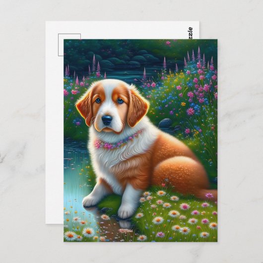 Süßer Hund ポストカード (正面/裏面)