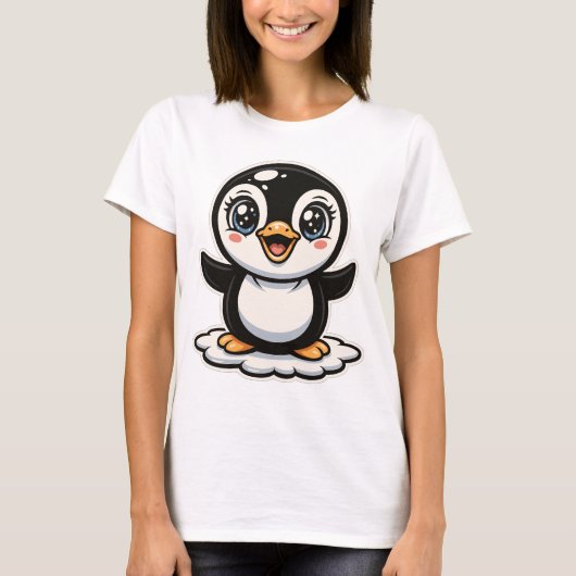 Süßer Kawaii-Babypinguin Tシャツ (正面)