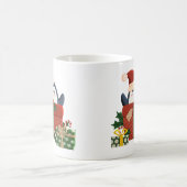 Süßer Pinguin wünscht frohe Weihnachten コーヒーマグカップ (中央)