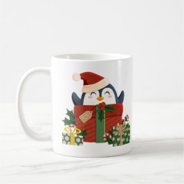 Süßer Pinguin wünscht frohe Weihnachten コーヒーマグカップ